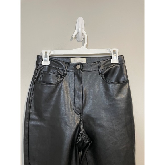 Aritzia Wilfred The Melina Pant Size 2 Black Faux Leather Modern Contemporary - Picture 3 of 9